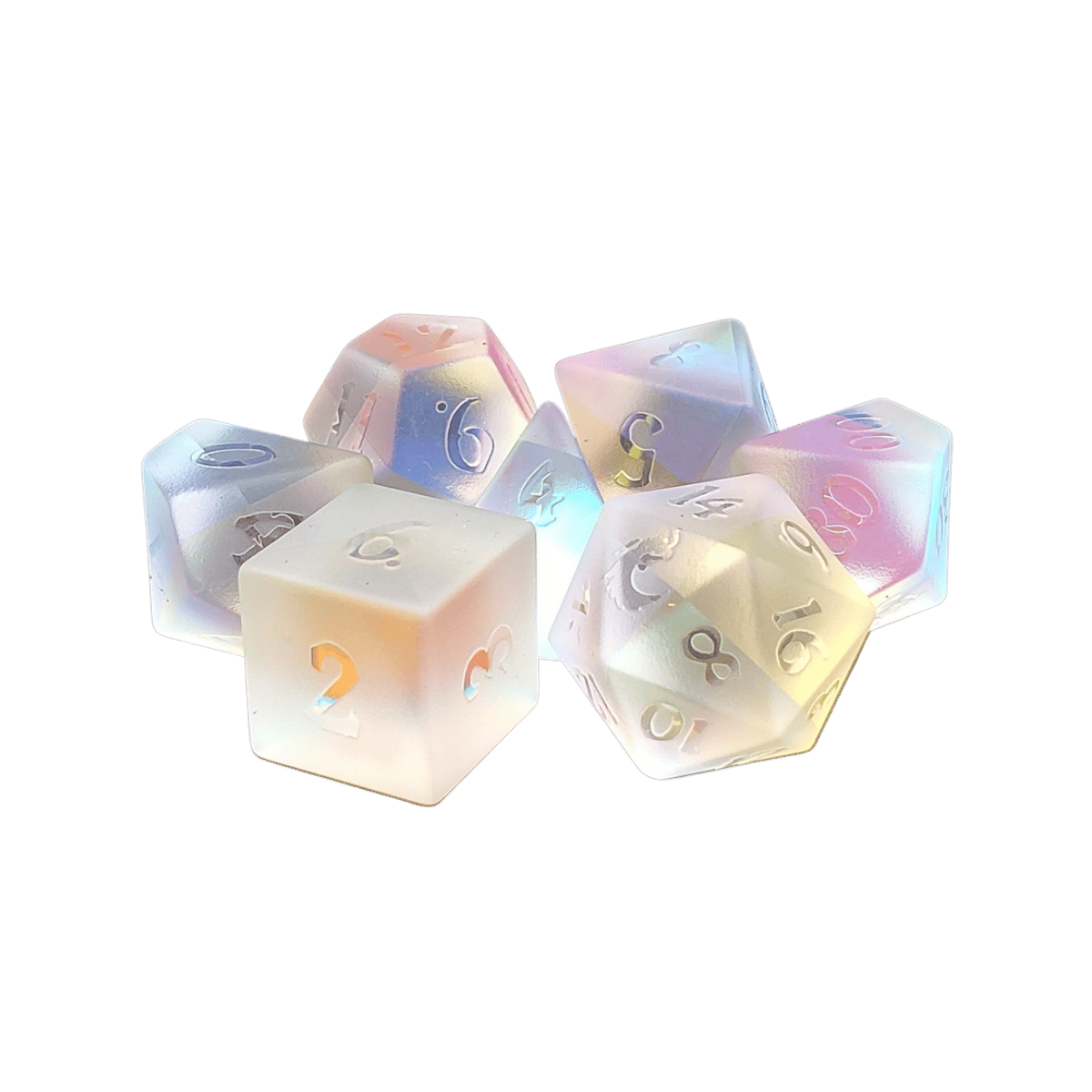 Ultra Premium Old School Dice 7 Piece Gemstone