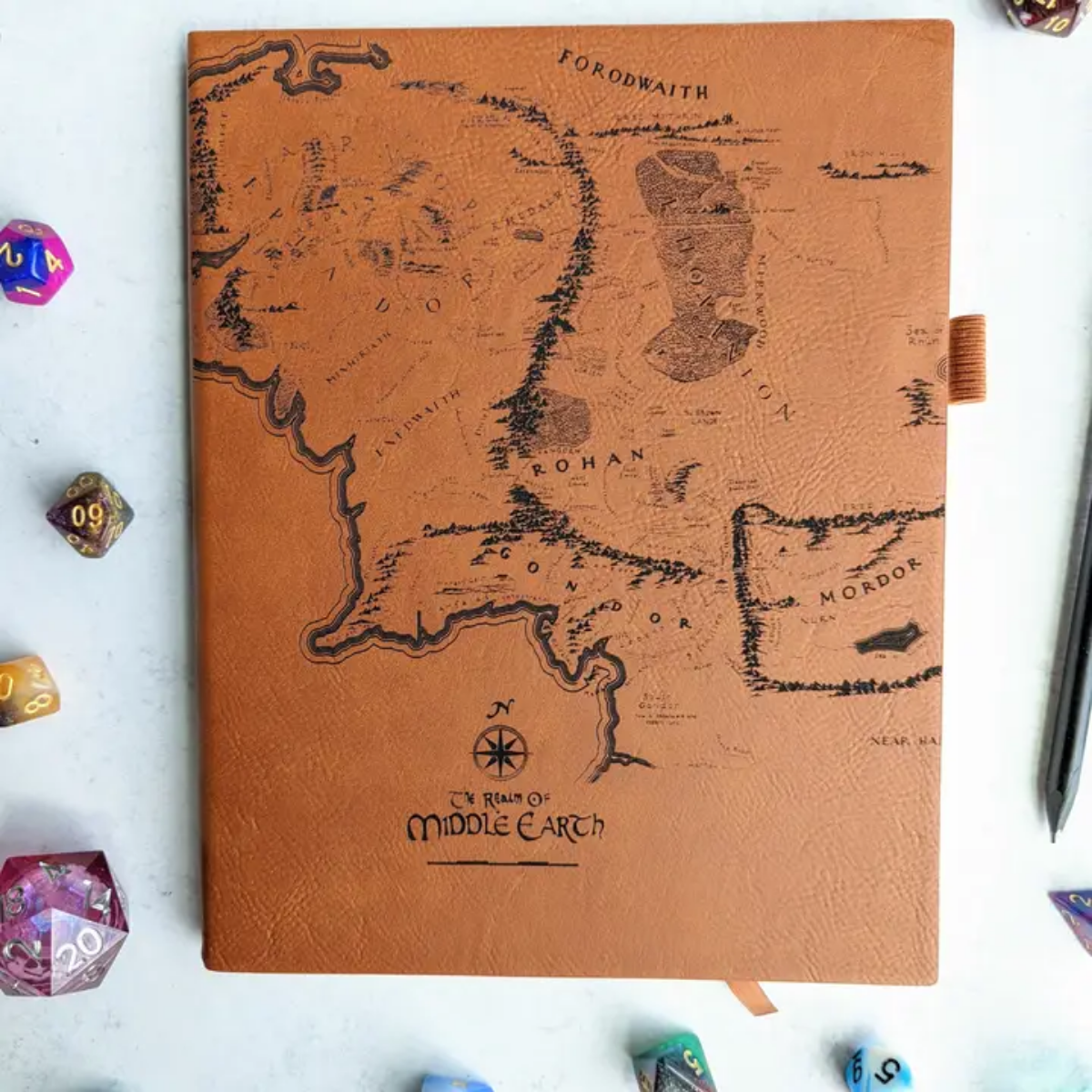 Map of Middle Earth – Vegan Leather Journal