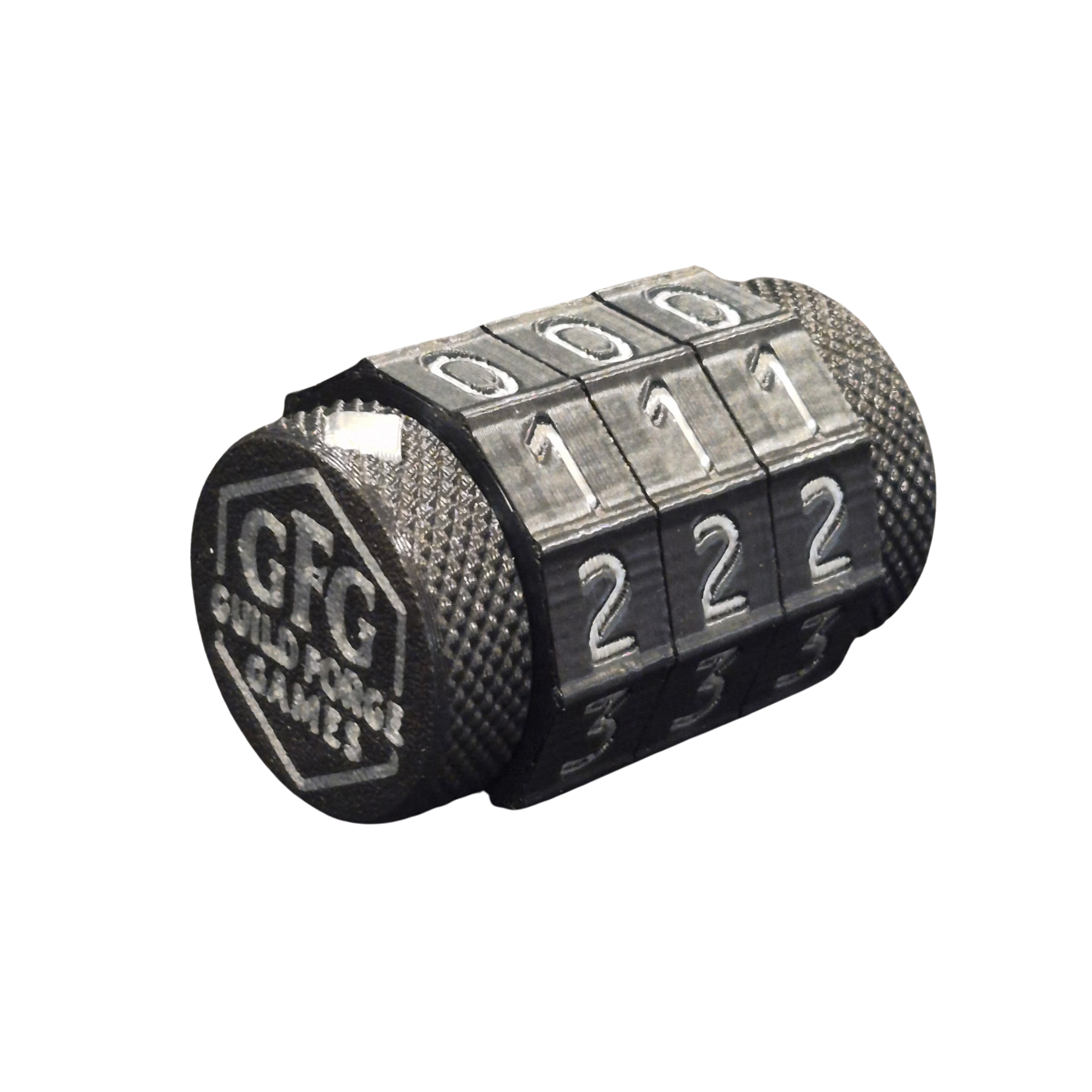 GFG Life Counter Black/Silver numbers