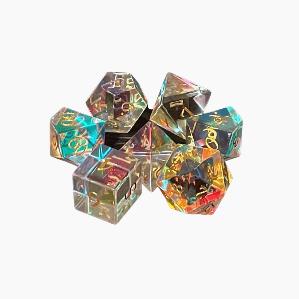 Ultra Premium Old School Dice 7 Piece Gemstone