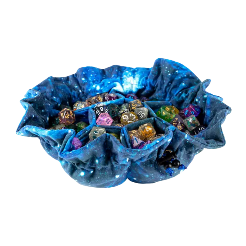Unique! Velvet Dice Bag with 7 Pockets