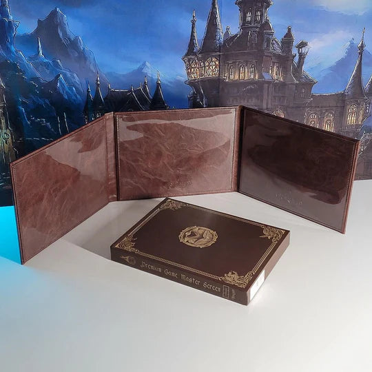 Premium Game Master Screen - Landscape Edition - Brown