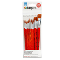 Studio Mixed Media Gold Nylon Brush Set