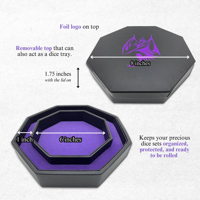 Purple Dragon – Tray of Holding™ Dice Tray