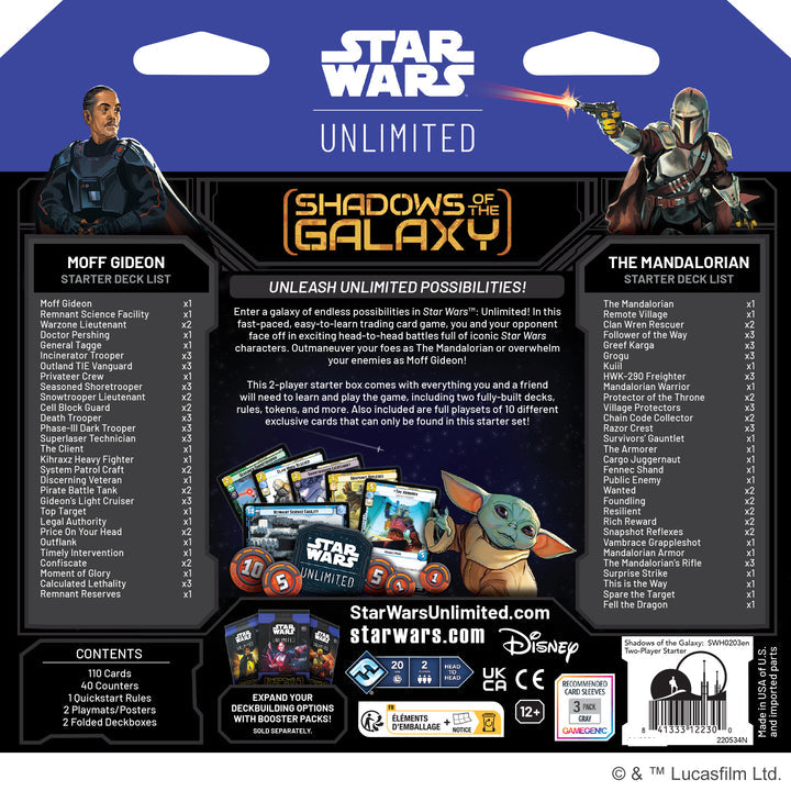 Star Wars: Unlimited - Shadows Of The Galaxy : Moff Gideon/The Mandalorian